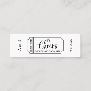 Cheers Drink op US Wedding Drink Ticket