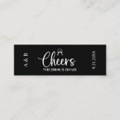 Cheers Drink op US Wedding Drink Ticket Voucher (Voorkant)