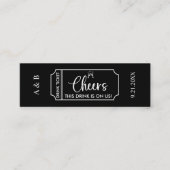 Cheers Drink op US Wedding Drink Ticket Voucher (Voorkant)