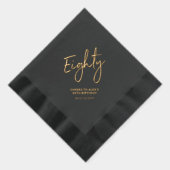 Cheers Eighty | Modern Adult 80ste verjaardag part Folie Servetten (Rechts)