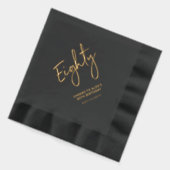 Cheers Eighty | Modern Adult 80ste verjaardag part Folie Servetten (Links)