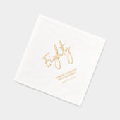 Cheers Eighty | Modern Adult 80ste verjaardag part Folie Servetten (Links)