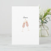 Cheers! Einladung zum Feiern  Kaart (Staand voorkant)