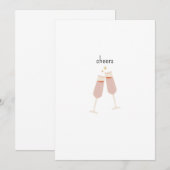 Cheers! Einladung zum Feiern  Kaart (Voorkant / Achterkant)