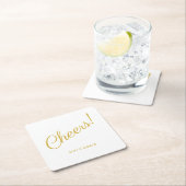 Cheers! Elegant goud Kartonnen Onderzetters (Insitu)