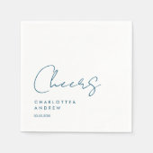 Cheers! Elegant, minimaal, handschrift Servet (Voorkant)
