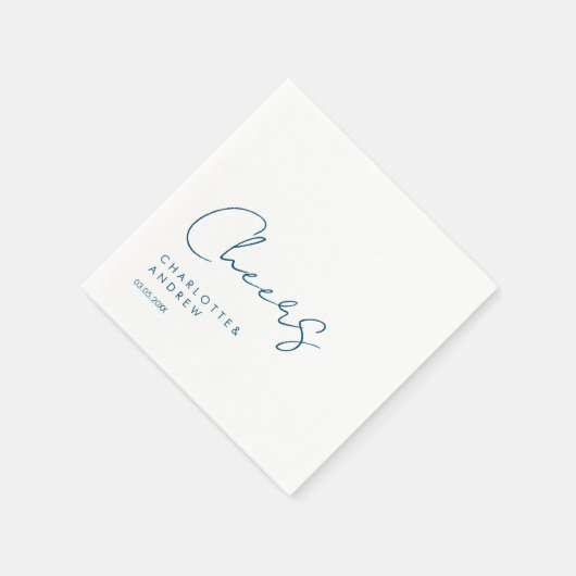 Cheers! Elegant, minimaal, handschrift Servet (Hoek)