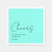 Cheers! Elegant, minimaal, handschrift Servet (Voorkant)