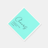 Cheers! Elegant, minimaal, handschrift Servet (Hoek)