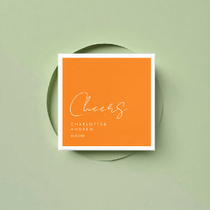 Cheers! Elegant, minimaal, handschrift Servet