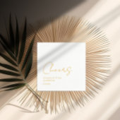 Cheers! Elegant, minimaal, handschrift Servet