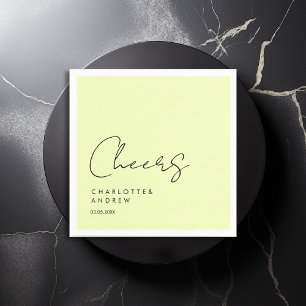 Cheers! Elegant, minimaal, handschrift Servet