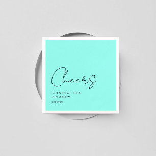 Cheers! Elegant, minimaal, handschrift Servet