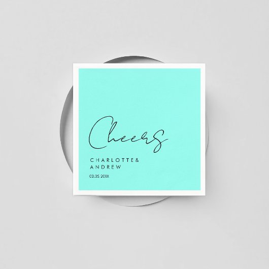 Cheers! Elegant, minimaal, handschrift Servet