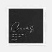 Cheers! Elegant, minimaal, handschrift Servet (Voorkant)