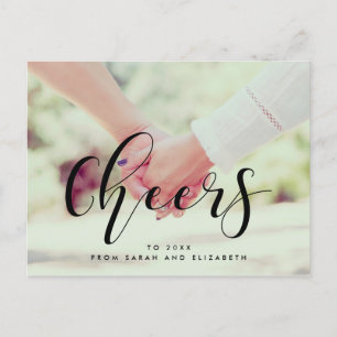 Cheers Elegant nieuwjaarsfoto Briefkaart