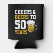 Cheers en bier tot 50 jaar 50 jaar blikjeskoeler (Voorkant)
