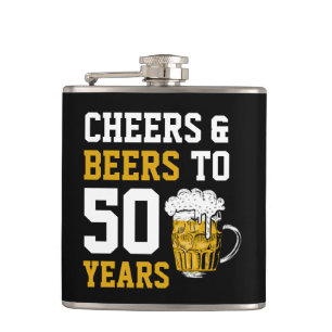 Cheers en bier tot 50 jaar 50 jaar heupfles