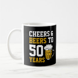 Cheers en bier tot 50 jaar 50 jaar koffiemok
