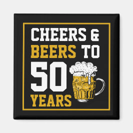 Cheers en bier tot 50 jaar 50 jaar magneet