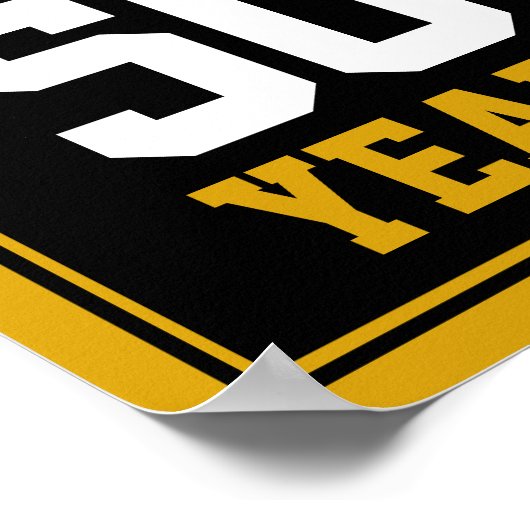 Cheers en bier tot 50 jaar 50 jaar poster (Hoek)