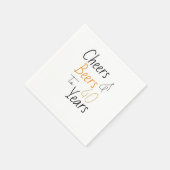 Cheers en bieren Minimal 40th Birthday Party Servet (Hoek)