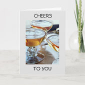 **CHEERS EN HOLIDAIR VOOR U** KAART (Voorkant)