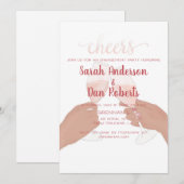 Cheers Engagement Party Kaart (Voorkant / Achterkant)