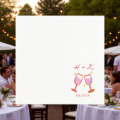 Cheers Engagement Party Wedding Cocktail Servet