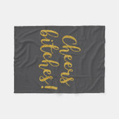 Cheers Es Happy New Year Celebration New Years Eve Fleece Deken (Voorkant (Horizontaal))