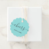 Cheers Favor Gift Label for Weddding, Party, Showe (In situ)