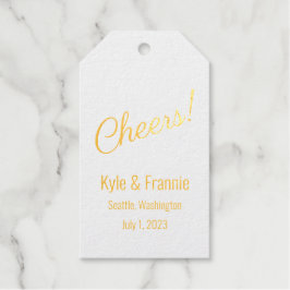Cheers! Folie - Aangepaste ventilatortags Cadeaulabels
