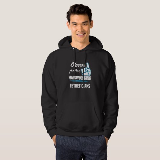 Cheers for Our Hardworking Estheticians Party Skin Hoodie (Voorkant volledig)