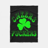 Cheers Forers Irish St Patricks Day Shamrock Tee  Fleece Deken (Voorkant)