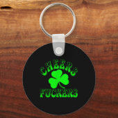 Cheers Forers Irish St Patricks Day Shamrock Tee Sleutelhanger (Voorkant)