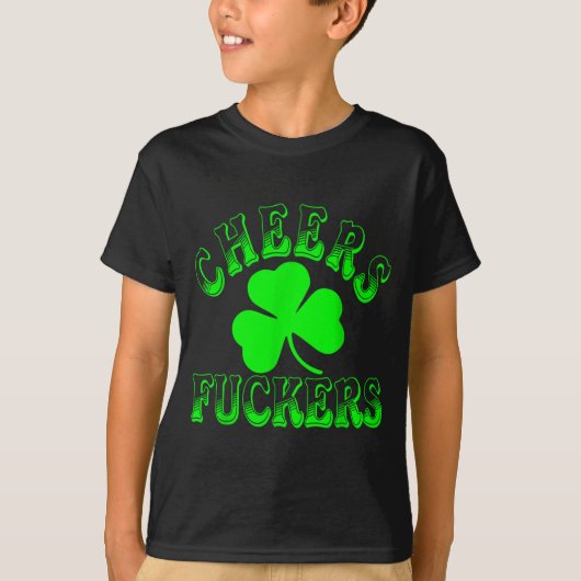 Cheers Forers Irish St Patricks Day Shamrock Tee T-shirt (Voorkant)
