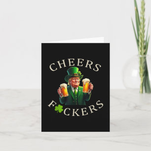 Cheers Forers St Patricks Day Grappig Bier Drink Kaart