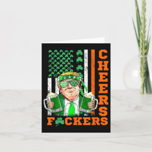 Cheers Forers St Patricks Day Grappig Bier Drink Kaart