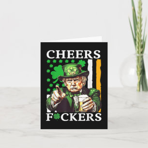 Cheers Forers St Patricks Day Grappig Bier Drink Kaart