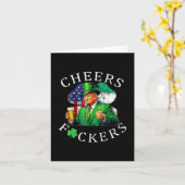 Cheers Forers St Patricks Day Grappig Bier Drink Kaart (Gele Bloem)
