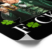 Cheers Forers St Patricks Day Grappig Bier Drink Poster (Hoek)
