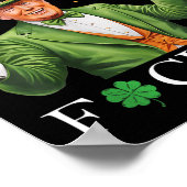 Cheers Forers St Patricks Day Grappig Bier Drink Poster (Hoek)