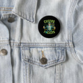 Cheers Forers St Patricks Day Grappig Bier Drink Ronde Button 5,7 Cm (In situ)