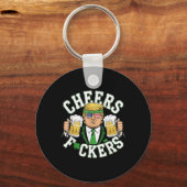 Cheers Forers St Patricks Day Grappig Bier Drink Sleutelhanger (Voorkant)