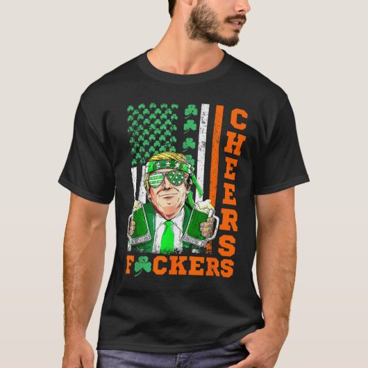 Cheers Forers St Patricks Day Grappig Bier Drink T-shirt (Voorkant)