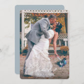 Cheers! Foto van het eerste jaar van het huwelijk Feestdagenkaart (Voorkant / Achterkant)