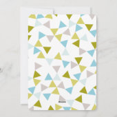 Cheers Geo Triangles Modern Fun Holiday Feestdagenkaart (Achterkant)