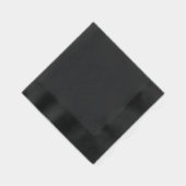 Cheers Gepersonaliseerde Naam Modern Black Wedding Folie Servetten (Rechts)