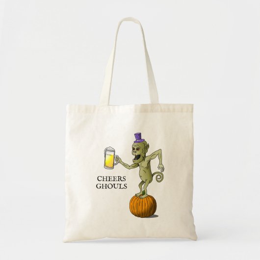 Cheers Ghouls Halloween Trick or treat Tote Bag (Voorkant)