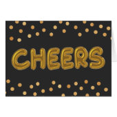 Cheers Gold Foil-ballonnen (Voorkant Horizontaal)